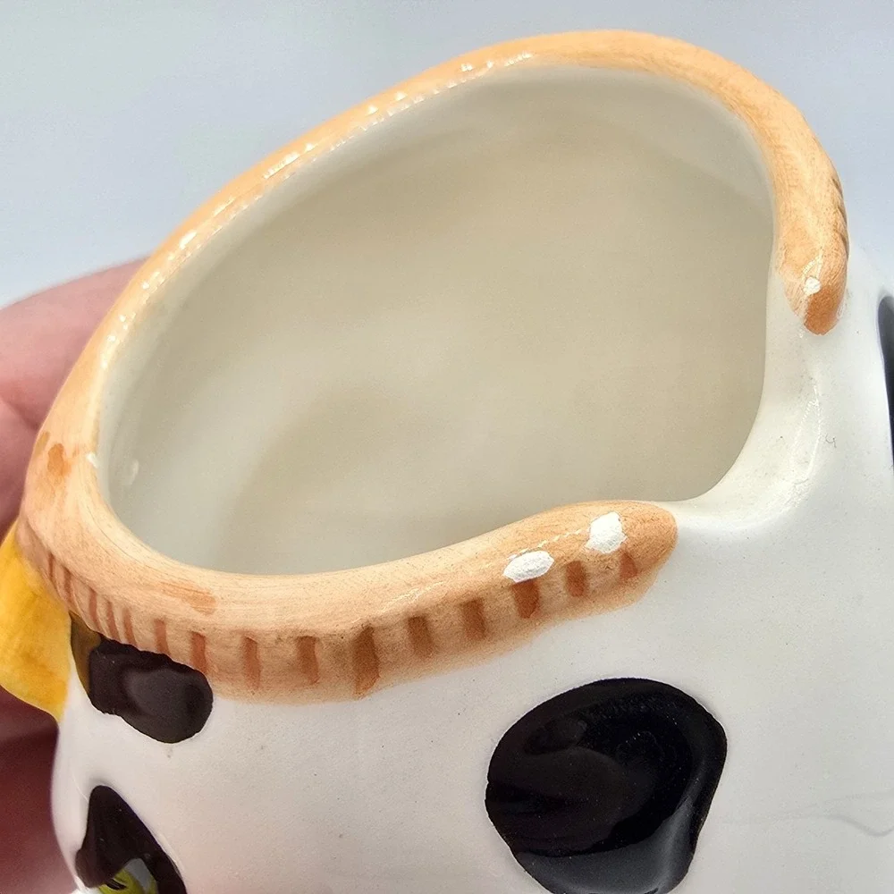 Vintage Ceramic Cow Sugar bowl By Houston Harvest Country Kitchen